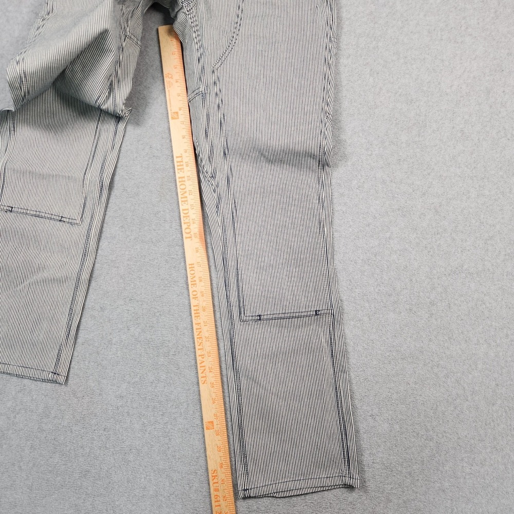 Dovetail Workwear Freshly Overalls 8/32 Indigo Stripe Stretch Denim Double Knee - Picture 13 of 15